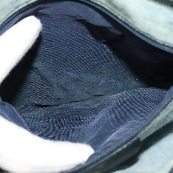 GUCCI GG Supreme Sherry Line Bag PVC Navy Gold Red 904 02 049 Auth 116288