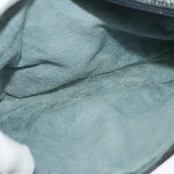 GUCCI GG Supreme Sherry Line Bag PVC Navy Gold Red 904 02 049 Auth 116288