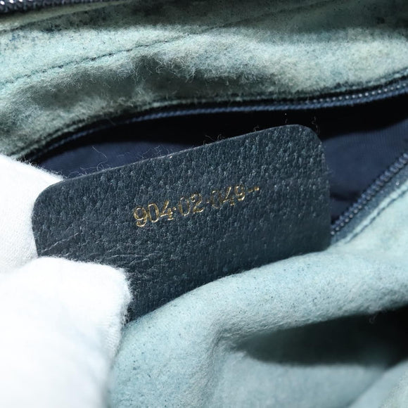 GUCCI GG Supreme Sherry Line Bag PVC Navy Gold Red 904 02 049 Auth 116288