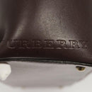 BURBERRY Nova Check Tote Bag Wool Beige Gold Auth 116293-10