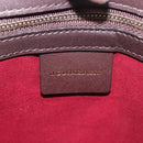 BURBERRY Nova Check Tote Bag Wool Beige Gold Auth 116293-17