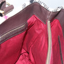 BURBERRY Nova Check Tote Bag Wool Beige Gold Auth 116293-18