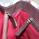 BURBERRY Nova Check Tote Bag Wool Beige Gold Auth 116293-19