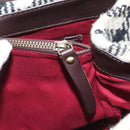 BURBERRY Nova Check Tote Bag Wool Beige Gold Auth 116293-22