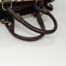 BURBERRY Nova Check Tote Bag Wool Beige Gold Auth 116293-7