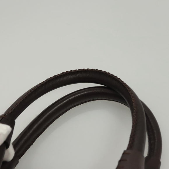 BURBERRY Nova Check Tote Bag Wool Beige Gold Auth 116293