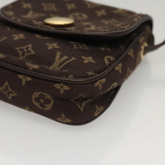 LOUIS VUITTON Monogram Mini Pochette Cancun Pouch Brown M95313 LV Auth 116307