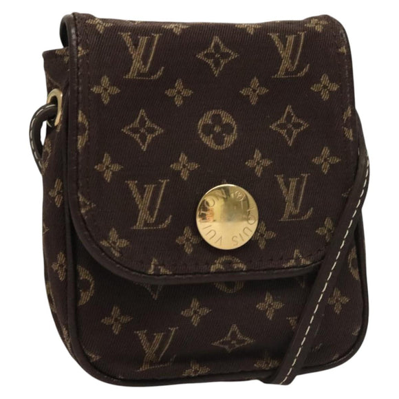 LOUIS VUITTON Monogram Mini Pochette Cancun Pouch Brown M95313 LV Auth 116307A