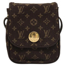 LOUIS VUITTON Monogram Mini Pochette Cancun Pouch Brown M95313 LV Auth 116307-13