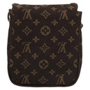 LOUIS VUITTON Monogram Mini Pochette Cancun Pouch Brown M95313 LV Auth 116307-2
