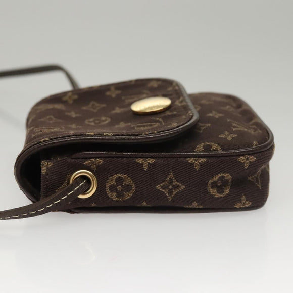 LOUIS VUITTON Monogram Mini Pochette Cancun Pouch Brown M95313 LV Auth 116307