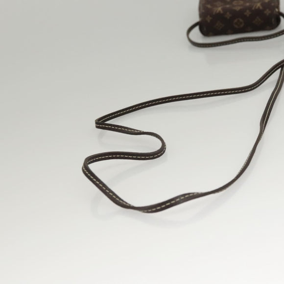 LOUIS VUITTON Monogram Mini Pochette Cancun Pouch Brown M95313 LV Auth 116307