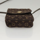 LOUIS VUITTON Monogram Mini Pochette Cancun Pouch Brown M95313 LV Auth 116307-5