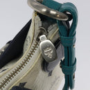 MCM Logogram Vicetos Shoulder Bag PVC Leather White Auth 116317-16