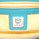 MCM Logogram Vicetos Shoulder Bag PVC Leather White Auth 116317-18