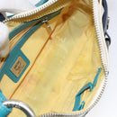 MCM Logogram Vicetos Shoulder Bag PVC Leather White Auth 116317-18