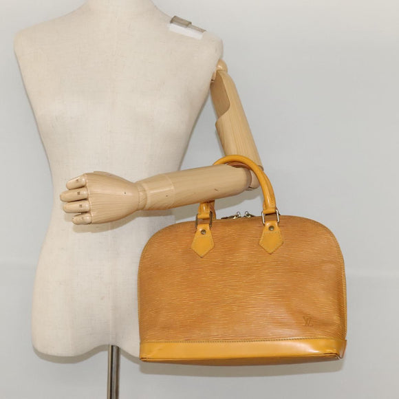 LOUIS VUITTON Epi Alma Hand Bag Yellow M52149 LV Auth 116320