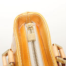 LOUIS VUITTON Monogram Vernis Houston Hand Bag Beige M91004 LV Auth 116324-17