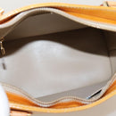 LOUIS VUITTON Monogram Vernis Houston Hand Bag Beige M91004 LV Auth 116324-10