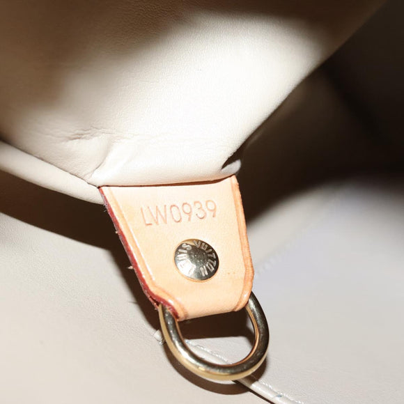 LOUIS VUITTON Monogram Vernis Houston Hand Bag Beige M91004 LV Auth 116324