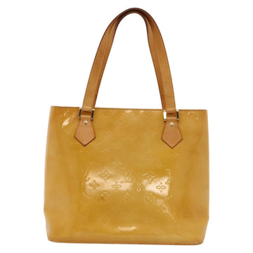 LOUIS VUITTON Monogram Vernis Houston Hand Bag Beige M91004 LV Auth 116324 - 0