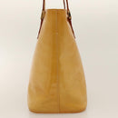 LOUIS VUITTON Monogram Vernis Houston Hand Bag Beige M91004 LV Auth 116324-4