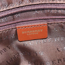 BURBERRY Nova Check Shoulder Bag PVC Beige Gold Auth 116326-17