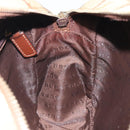 BURBERRY Nova Check Shoulder Bag PVC Beige Gold Auth 116326-18