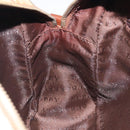 BURBERRY Nova Check Shoulder Bag PVC Beige Gold Auth 116326-19