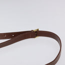 BURBERRY Nova Check Shoulder Bag PVC Beige Gold Auth 116326-8