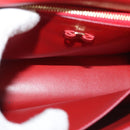 Salvatore Ferragamo Vala Chain Shoulder Bag Leather Gold Rainbow Auth 116333-11