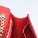 Salvatore Ferragamo Vala Chain Shoulder Bag Leather Gold Rainbow Auth 116333-20