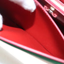 Salvatore Ferragamo Vala Chain Shoulder Bag Leather Gold Rainbow Auth 116333-22