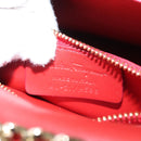 Salvatore Ferragamo Vala Chain Shoulder Bag Leather Gold Rainbow Auth 116333-12