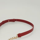 Salvatore Ferragamo Vala Chain Shoulder Bag Leather Gold Rainbow Auth 116333-14