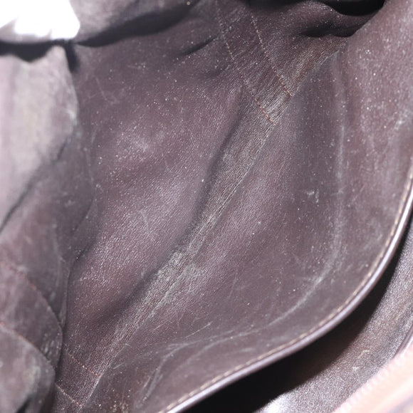 Christian Dior Trotter Canvas Hand Bag Brown Auth 116334