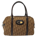 Christian Dior Trotter Canvas Hand Bag Brown Auth 116334-13