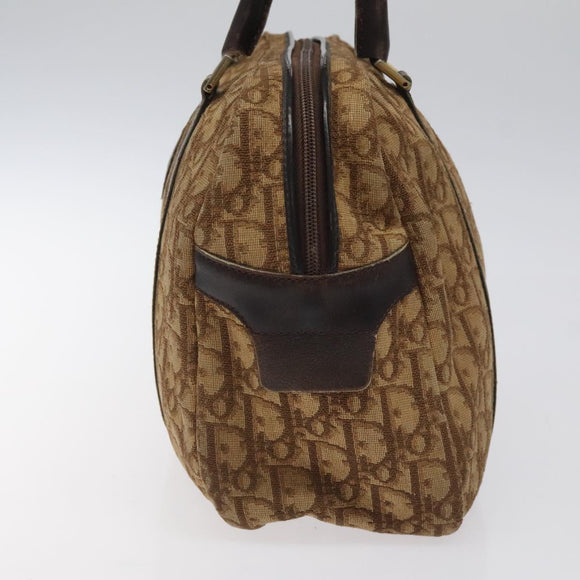Christian Dior Trotter Canvas Hand Bag Brown Auth 116334