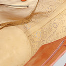 CHANEL Hand Bag Patent leather Orange CC Auth 116336-17