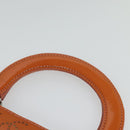 CHANEL Hand Bag Patent leather Orange CC Auth 116336-8