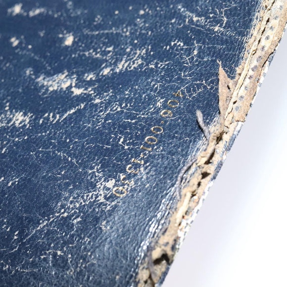 GUCCI GG Supreme Sherry Line Shoulder Bag PVC Navy Gold Red Auth 116337