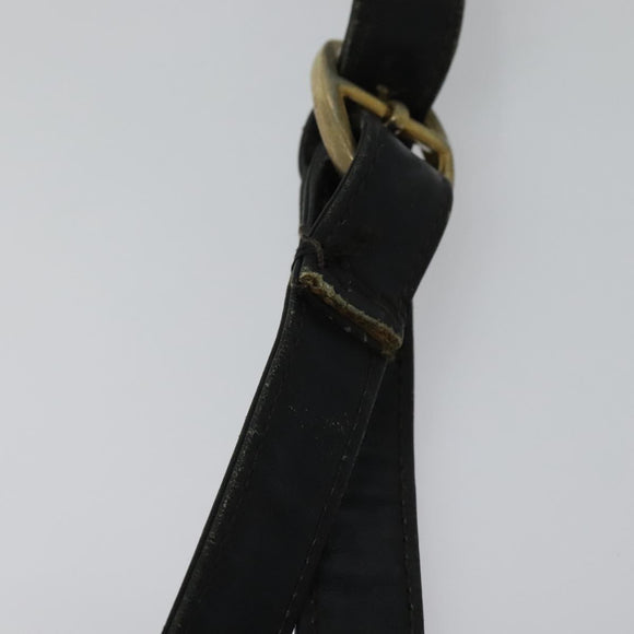 GUCCI GG Supreme Sherry Line Shoulder Bag PVC Navy Gold Red Auth 116337