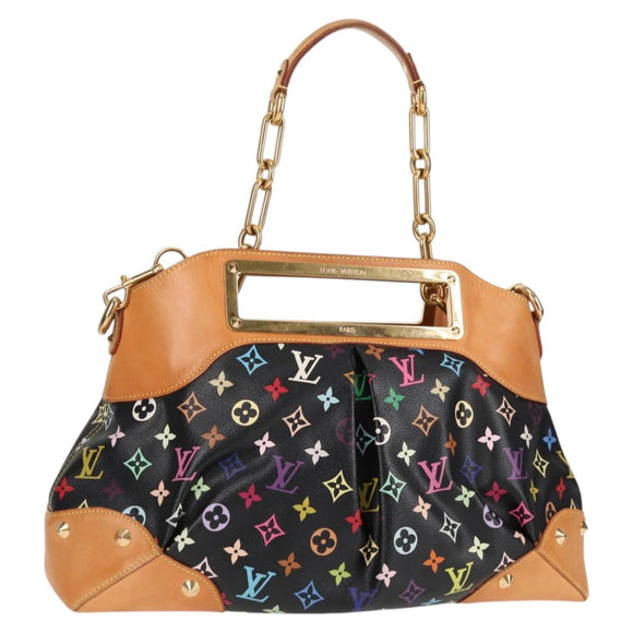 LOUIS VUITTON Monogram Multicolor Judy GM Bag 2way Black M40254 LV Auth 116346M