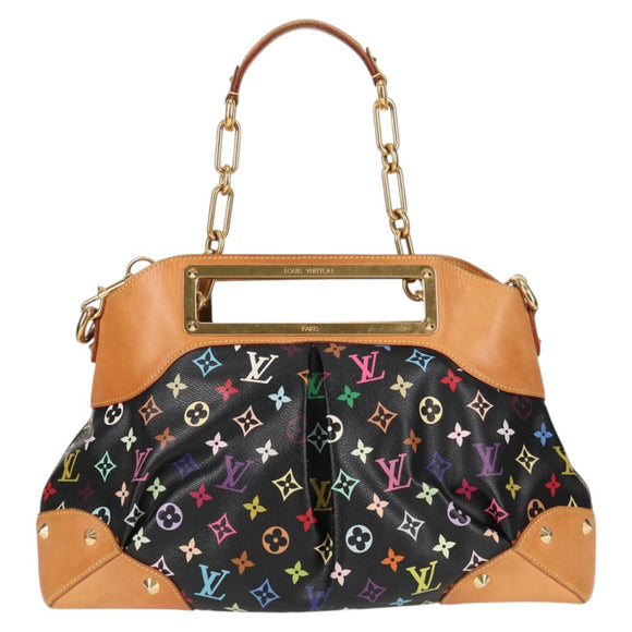 LOUIS VUITTON Monogram Multicolor Judy GM Bag 2way Black M40254 LV Auth 116346M