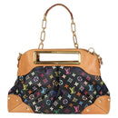 LOUIS VUITTON Monogram Multicolor Judy GM Bag 2way Black M40254 LV Auth 116346M-2