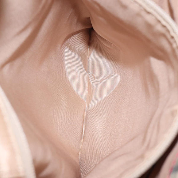 Burberrys Nova Check Tote Bag Canvas Beige Gold Auth 116349