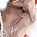 Burberrys Nova Check Tote Bag Canvas Beige Gold Auth 116349-20