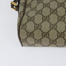 GUCCI GG Supreme Web Sherry Line Shoulder Bag PVC Beige 56 02 005 Auth 116354-15