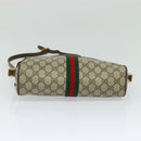GUCCI GG Supreme Web Sherry Line Shoulder Bag PVC Beige 56 02 005 Auth 116354-5