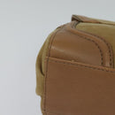 BURBERRY Blue Label Hand Bag Suede Leather 2way Beige Auth 116361-15